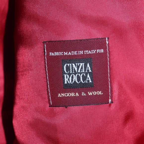 Cinzia Rocca Angora Wool Coat Size 14 - Picture 7 of 10